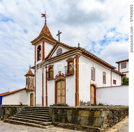 Facade of a historic baroque church Facade of a historic baroque church 97480002