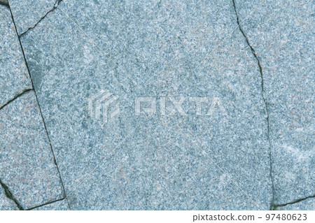 Stone texture. Deep cracks on marble slab close-up. 97480623