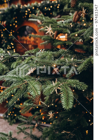 Christmas market decorations Christmas market decorations 97483347