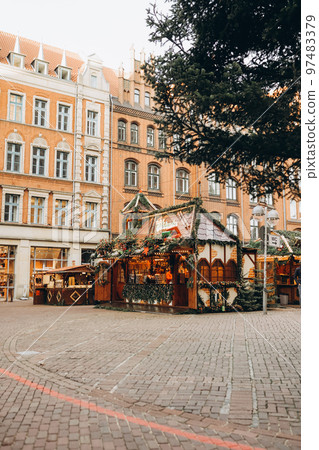 Christmas market decorations Christmas market decorations 97483379