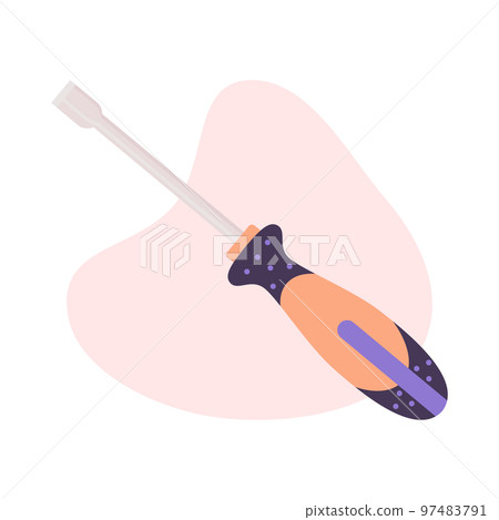 Head Screwdriver flat vector iluustration, isolated on a white background Head Screwdriver flat vector iluustration, isolated on a white background 97483791