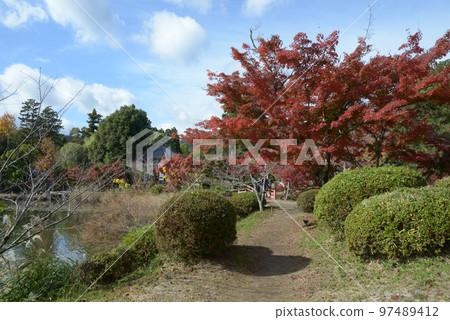 Kakuji Temple, Osawa Pond with autumn leaves, Saga, Ukyo Ward, Kyoto City Kakuji Temple, Osawa Pond with autumn leaves, Saga, Ukyo Ward, Kyoto City 97489412