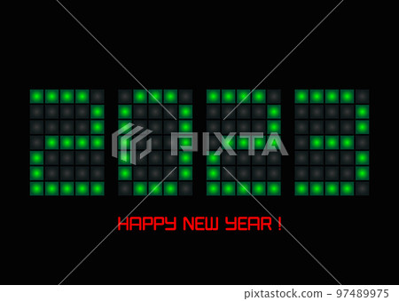 2023 digital numbers on game scoreboard. Happy New Year event poster, greeting card cover, 2023 calendar design, invitation to celebrate New Year and Christmas. Vector isolated on black background 2023 digital numbers on game scoreboard. Happy New Year event poster, greeting card cover, 2023 calendar design, invitation to celebrate New Year and Christmas. Vector isolated on black background 97489975