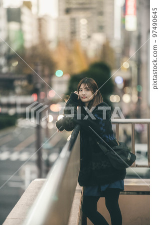 City lights and women 97490645