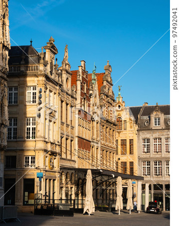 Grote markt of Leuven, Flemish Region of Belgium 97492041