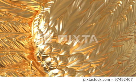 Gold wings brown background Gold wings brown background 97492407