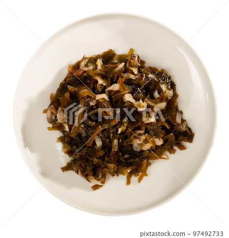 Porion of sea cabbage salad 97492733