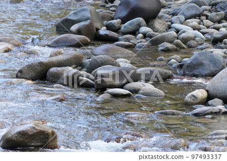 Mountain stream landscape Mountain stream landscape 97493337