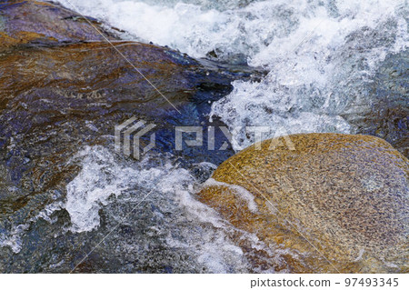 Mountain stream landscape 97493345