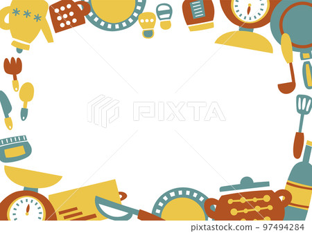 Scandinavian style Cute kitchen goods frame background material Scandinavian style Cute kitchen goods frame background material 97494284