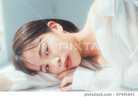 Beauty and makeup image of young women Beauty and makeup image of young women 97495841