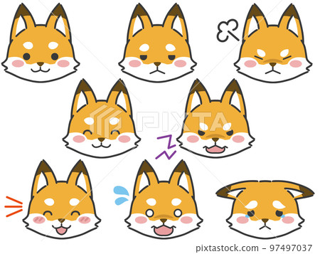 Fox expression face icon Fox expression face icon 97497037