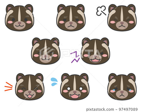 蒙面果子狸表情臉圖標 97497089