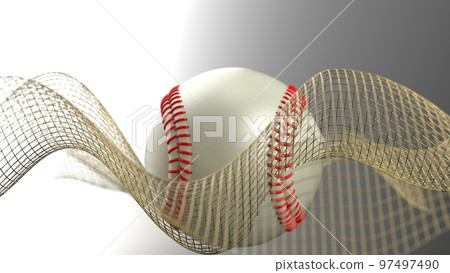 棒球球和黃金數學幾何圖案 棒球球和黃金數學幾何圖案 97497490