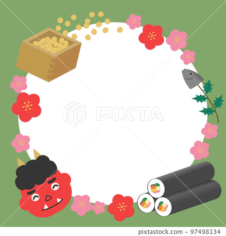 節分圖像框 97498134