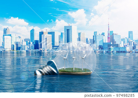 城市景觀與風力發電 97498285