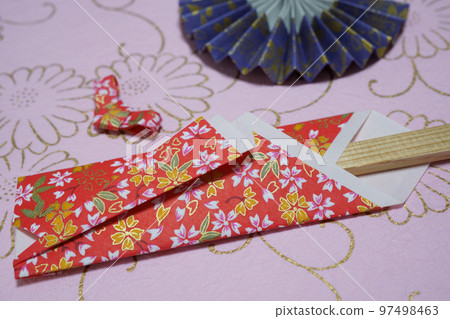 Chiyogami 筷子袋和筷架 Chiyogami 筷子袋和筷架 97498463