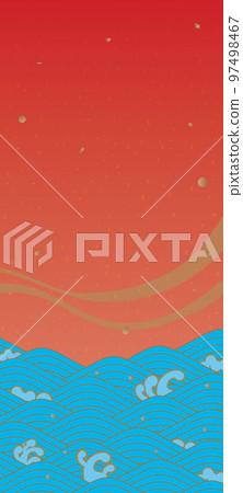 new year's wave background illustration new year's wave background illustration 97498467