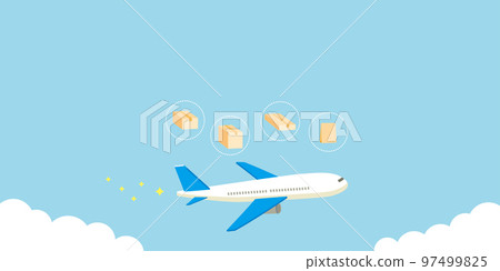 Illustration background image of air transportation and international courier service Illustration background image of air transportation and international courier service 97499825