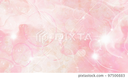 酒精水墨藝術風格插畫粉彩桃 酒精水墨藝術風格插畫粉彩桃 97500883