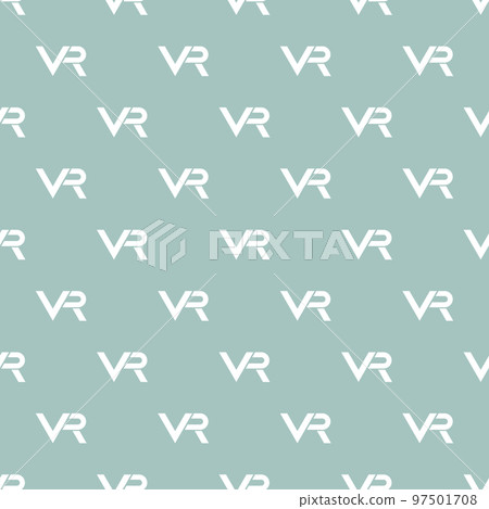 Seamless Vector Modern Pattern With VR Logos 97501708