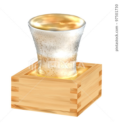 masu sake masu sake sake masu cold sake glass dew condensation water droplets 97501730