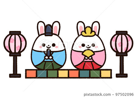 Cute rabbit hina doll Cute rabbit hina doll 97502096