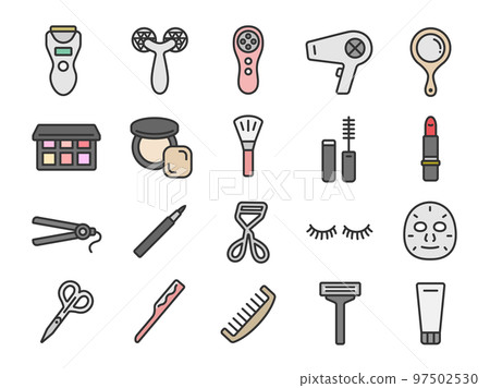 圖集的美容圖標（彩色） 97502530
