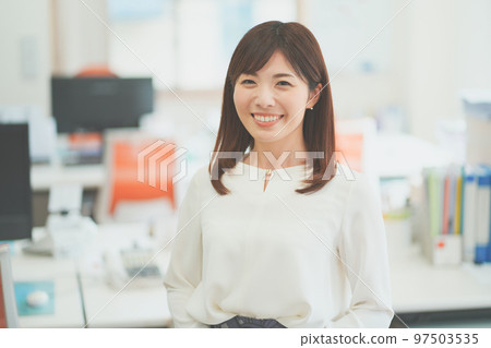 Woman working in the office 97503535