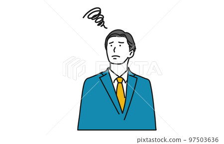 troubled asian businessman troubled asian businessman 97503636