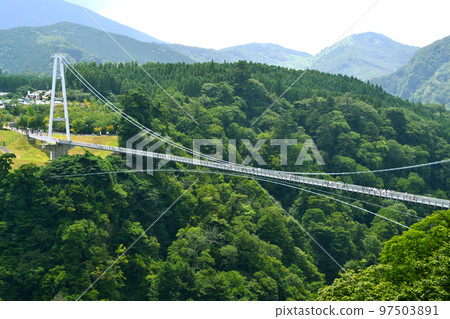 九重夢大吊橋，大分縣的熱門觀光景點，日本最高的“天空之廊” 97503891