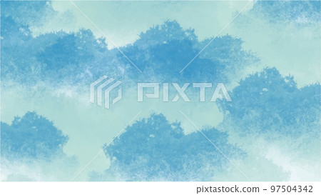 Abstract blue watercolor background for your design, watercolor background concept, vector. Abstract blue watercolor background for your design, watercolor background concept, vector. 97504342