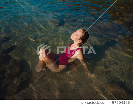 Turkey travel, mediterranean area on warm summer day Turkey travel, mediterranean area on warm summer day 97504366