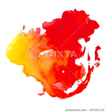 Abstract liquid watercolor stain isolated. Abstract liquid watercolor stain isolated. 97505124