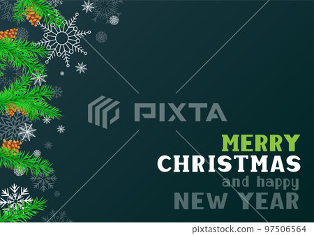 Christmas holiday decoration and text message 97506564