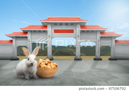 Happy Chinese New Year. Chinese New Year of Rabbit 97506792