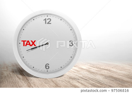 Clock countdown for taxes 97506816