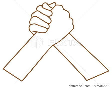 手做扳手腕的圖像插圖 97506852