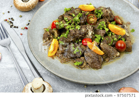Fried chicken liver Fried chicken liver 97507571