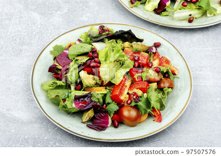 Green vegan salad 97507576