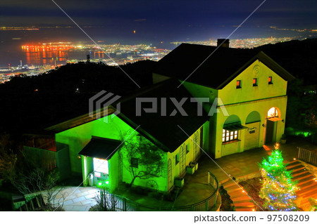 [兵庫縣]從六甲山看到的神戶夜景 97508209