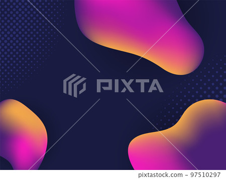 Fluid abstract gradiant shapes background Fluid abstract gradiant shapes background 97510297
