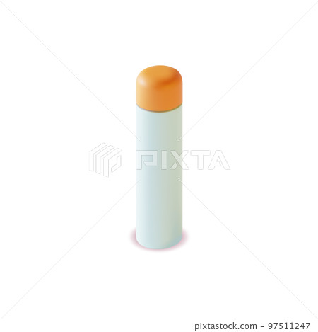 3d Thermos Flask Plasticine Cartoon Style Isolated on a White Background. Vector illustration of Thermo Tumbler 3d Thermos Flask Plasticine Cartoon Style Isolated on a White Background. Vector illustration of Thermo Tumbler 97511247