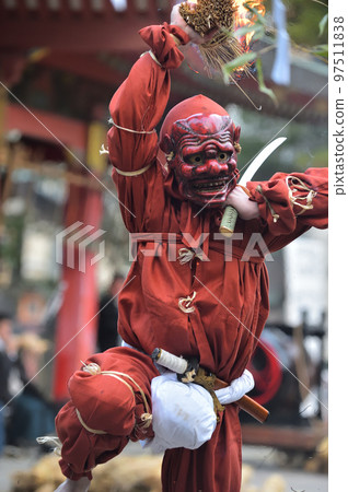 Nagata Shrine ancient style religion ceremony where demons dance Nagata Shrine ancient style religion ceremony where demons dance 97511838