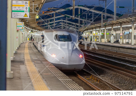 At Tokuyama Station on the Sanyo Shinkansen 97514791