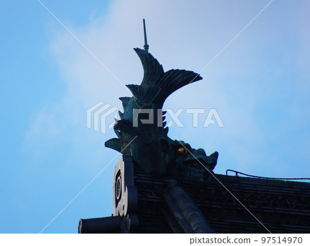 Shachi on the castle tower of Okazaki Castle (Okazaki City, Aichi Prefecture) October 2022 Shachi on the castle tower of Okazaki Castle (Okazaki City, Aichi Prefecture) October 2022 97514970
