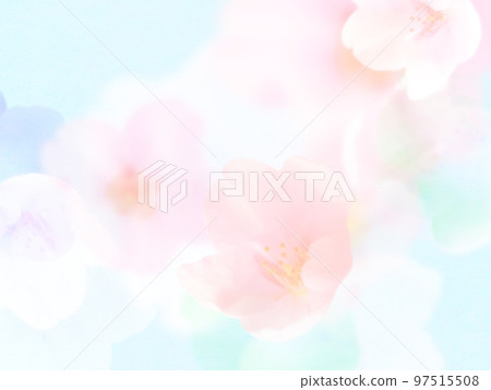 Fluffy and refreshing cherry blossom material Fluffy and refreshing cherry blossom material 97515508
