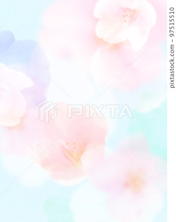 Fluffy and refreshing cherry blossom material Fluffy and refreshing cherry blossom material 97515510