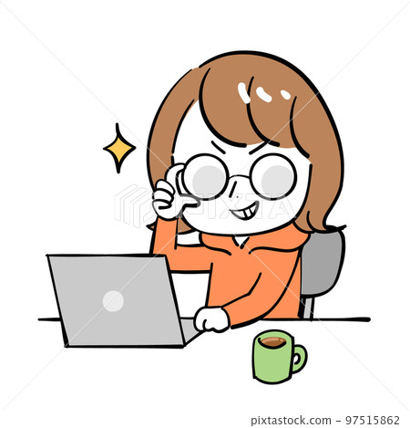 女電腦微笑眼鏡 女電腦微笑眼鏡 97515862