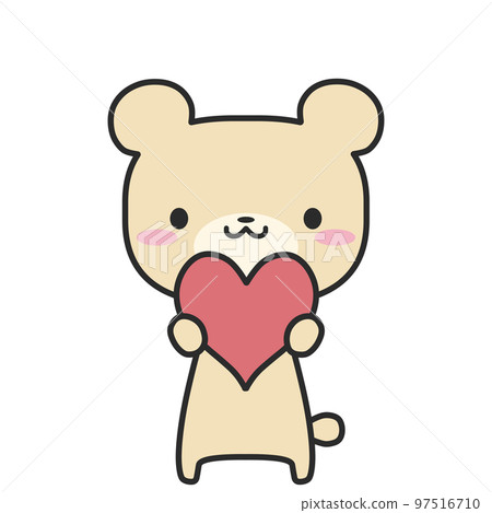 帶著一顆紅心的熊 帶著一顆紅心的熊 97516710
